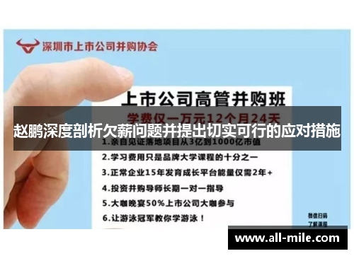 赵鹏深度剖析欠薪问题并提出切实可行的应对措施 赵鹏深度剖析欠薪问题并提出切实可行的应对措施