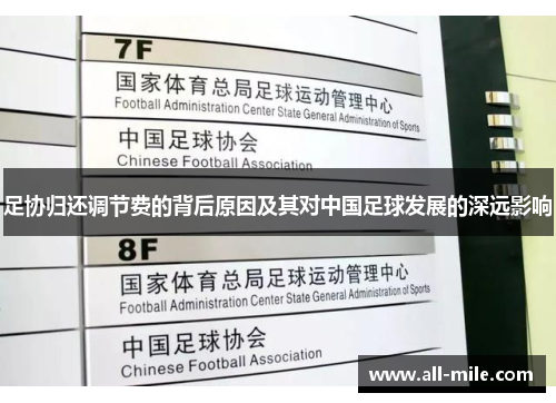 足协归还调节费的背后原因及其对中国足球发展的深远影响